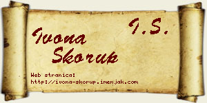 Ivona Skorup vizit kartica